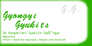 gyongyi gyukits business card